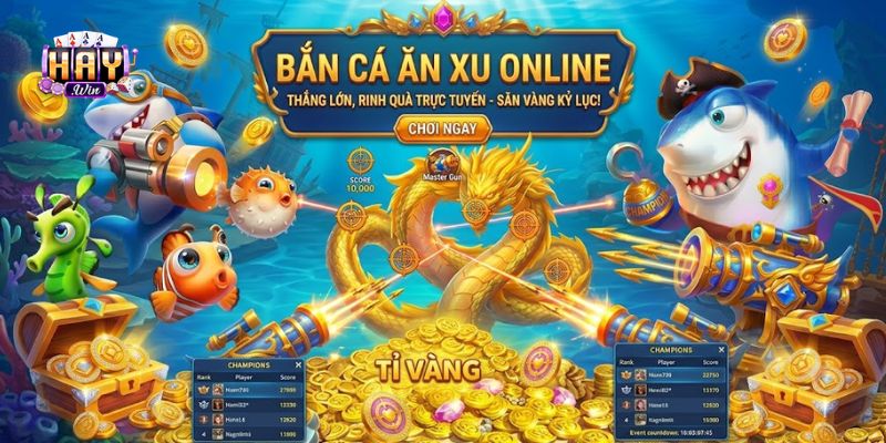 Không gian đại dương sống động trong các game bắn cá ăn xu online