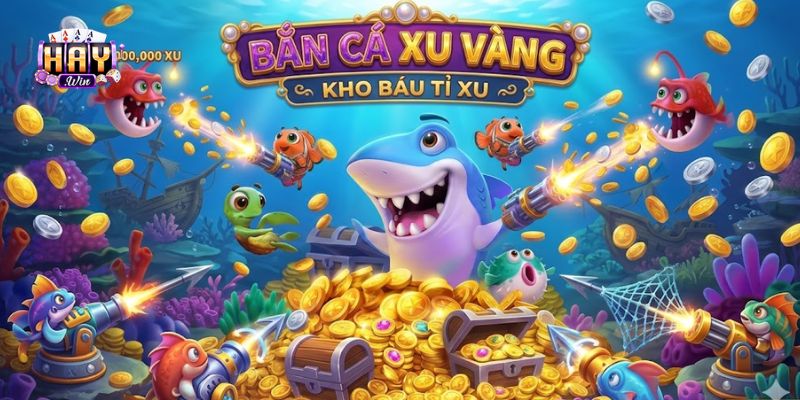 Chơi bắn cá xu vàng với cơ hội nhận kho báu tỉ xu
