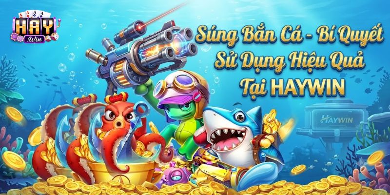Hệ thống súng bắn cá đa dạng với nhiều cấp độ sức mạnh khác nhau